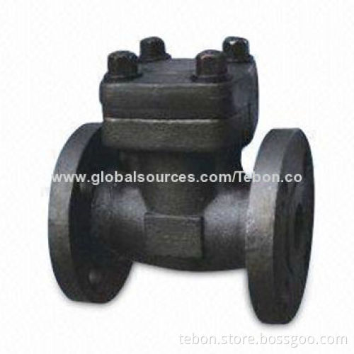 Forged Steel Check Valve with Flanged Ends and Screwed Measures ANSI B16.20, Weighs 800/1500lbs